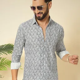 YOUTH FIRST Men Premium Multi Stripes Opaque Striped Casual Shirt-image-83