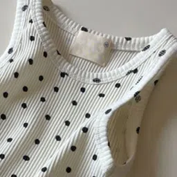 LULU & SKY Polka Dot Print Top image 3