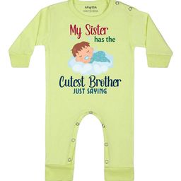 Arvesa Cutest Brother Printed Bodysuit-image-48