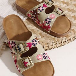 THE WHITE POLE Women Trending Embroidered Flats-47