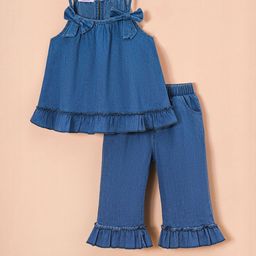 Hopscotch Girls Shoulder Straps Jhabla With Capris-picture-11