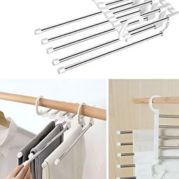 upkaranwale White 5 In 1 Foldable Clothes Hangers-8
