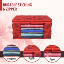 Kuber Industries Red 6 Pieces Printed Multi-Utility Organiser image 5