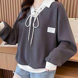 StyleCast x Revolte Women Colourblocked Long Sleeves Sweatshirt-picture-48