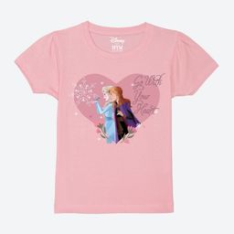 Wear Your Mind Girls Printed Puff Sleeves Pure Cotton T-shirt-picture-39