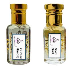 Taj Fragrances Unisex Set Of 2 Oud Al Haram & Gold Oud Long Lasting Attar - 6ml Each-17
