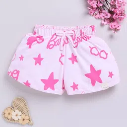 Happy Faces Kids Girls Barbie Printed Pure Cotton Shorts-picture-26