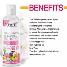 Newsio Set Of 3 Skin Brightening SPF 25+ Body Lotion - 100 ml Each image 4