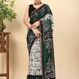 J 6 DESIGNER Batik Handloom Saree-picture-15