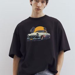 TOGS & TERRE Men Graphic Printed Round Neck Cotton Oversized T-shirt-picture-44