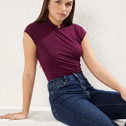 Trendyol Women Round Neck Bodysuit-picture-41