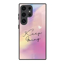 QRIOH Keep Going Quirky Printed Samsung Galaxy S24 Ultra 5G Silicone Back Case-picture-2
