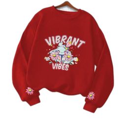 Joggers Park Kids-Unisex Red Cotton Sweatshirts-image-125