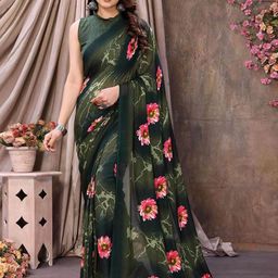 Moda Rapido Floral Printed Fusion Saree-picture-37