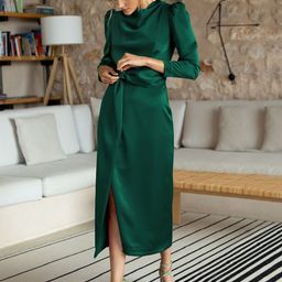 HERE&NOW A-Line Midi Dress-image-0