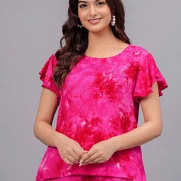 Bachuu Printed Top With Trouser Co-Ords image 2