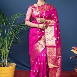 Melok Woven Design Zari Art Silk Banarasi Saree-image-114
