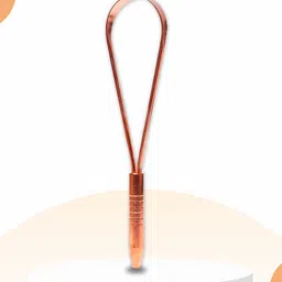Nurpi Copper Single Handle Tongue Cleaner For Oral Health Reduces Bad Breath-48