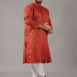 SOJANYA PLUS Men Regular Kurta with Pyjamas image 2