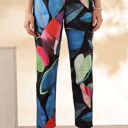 Anouk Printed Shirt Collar Pure Cotton Tunic & Trouser-image-94
