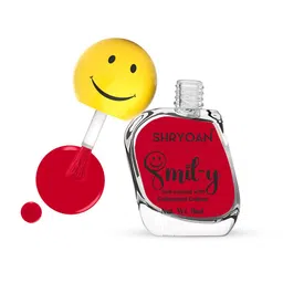 SHRYOAN Smiley Nail Paint With Enriched Color - 11 ml - Scarlet Red 10-image-64