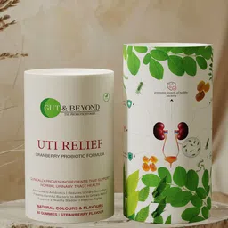 GUT & BEYOND UTI Gummies- 60 gummies- Strawberry Flavour-42