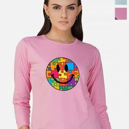 Metronaut Women 2 Printed Bio Finish Applique T-shirt-picture-22