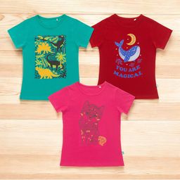 BAESD Girls 3 Printed Applique T-shirt-image-64