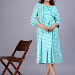 HERE&NOW Women Ethnic Motifs Printed Anarkali Kurta-image-61
