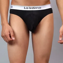 La Intimo Low-Rise Thong Briefs - LXMUTH02BK-image-28