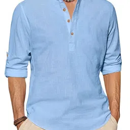 SQS Men Cotton Straight Kurtas-picture-23