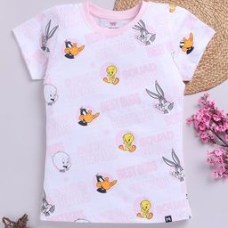 YK X Minute Mirth Girls Looney Tunes Printed Pure Cotton T-shirt-image-60