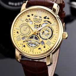 ORUSS Men Dial & Leather Straps Analogue Watch HFBFCBCAFDHE-47
