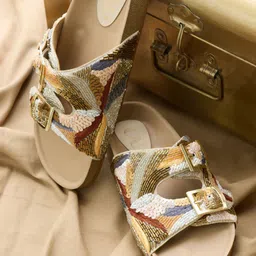 CAI Women Open Toe Flats-17