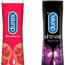 Strawberry and Intense Lubricant - Gel For Men & Women - 50ml Water Based Lube Lubricant-image-1
