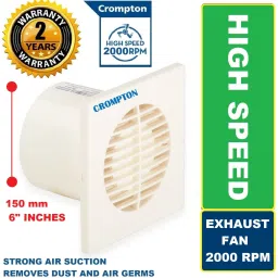 Axial Air Super Silent High Performance 100% COPPER High Speed6 5 Star 150 6 Blade Exhaust Fan-image-40