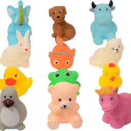 Animal Birds Soft Squeeze Small Toys Set Of 12 Bath Toy-image-90