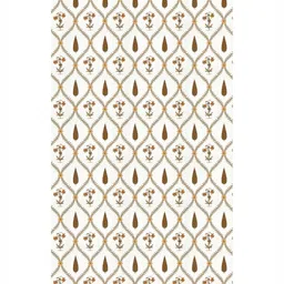 BED-SHEET.COM Yellow & Brown Floral Printed Window Curtain image 4