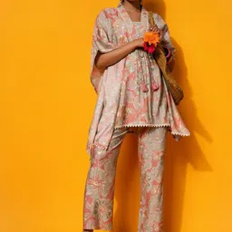 Libas Printed Kaftan Kurta With Trouser image 2