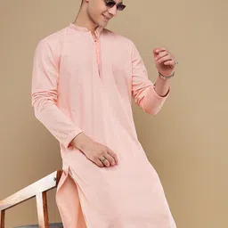 Anouk Mandarin Collar Chikankari Kurta-21