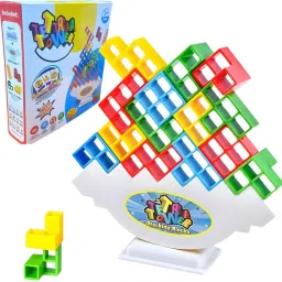 Tetra Tower 32 Pcs Building Blocks Stacking Game Tumbling Balancing Activity Toy-picture-25