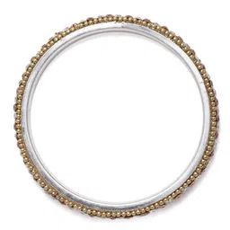 Peora Gold-Plated Set Of 2 Stone Studded Metal Chuda Bangle Set image 3