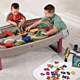 Step2 Deluxe Canyon Road Train & Track Table - Multicolour-14