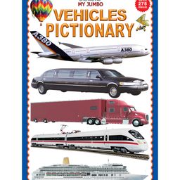 Dreamland Vehicle Jumbo Pictionary - A3 Size Book with Big Pictures for Early Learners-10