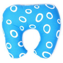 Babyhug Cotton Baby Pillow with Neck Support Circle Print - Blue-picture-25