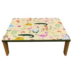 Kidoz Animals Print Bed Table - Light Green-16