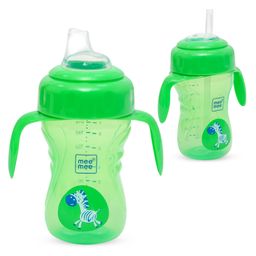 Mee Mee Straw Training Cup Green - 210 ml (Prints May Vary)-23