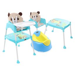 Babyhug Winsome Potty Chair  AND Babyhug 3 in 1 Play & Grow High Chair With 5 Point Safety Harness & Anti-Slip Base (Blue)-10