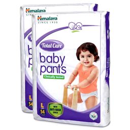 Himalaya Herbal Total Care Baby Pants Style Diapers Large - 54 Pieces ( Pack of 2 )-9