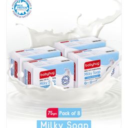 Babyhug Daily Rich Moisturising Milky Soap 75 gm - Pack of 8-16